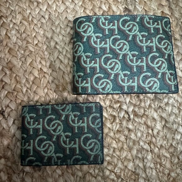NWT Coach 3-In-1 Wallet Printed Coated Canvas Monogram Amazon Green - Picture 9 of 9